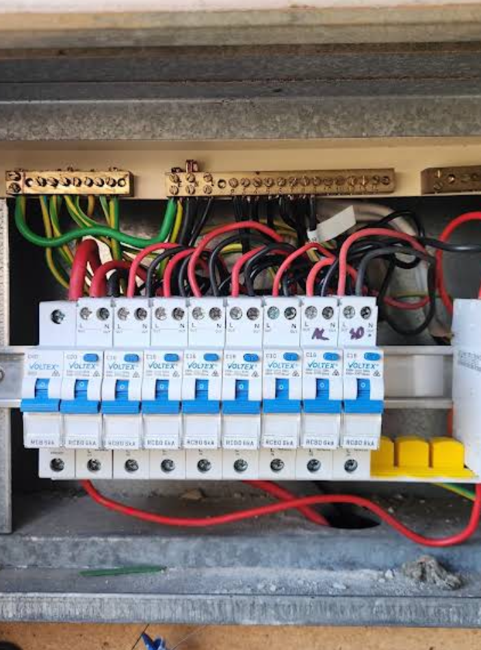 Switchboard upgrade with labelled Voltex safety switches